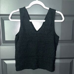 a new day Textured Black Tank Top